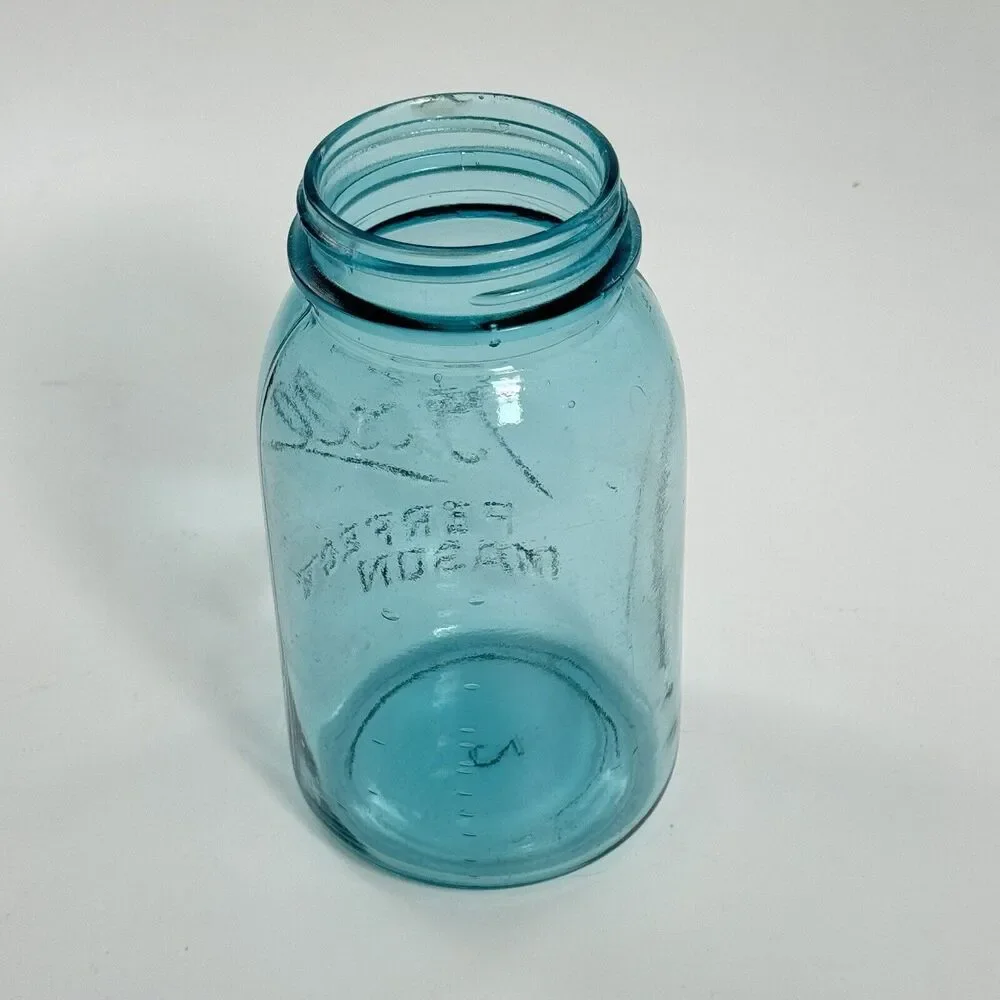 Antique Blue Ball‎ Perfect Mason Canning Jar Vintage Glass Collectible